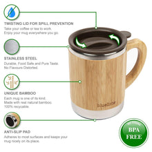 Load image into Gallery viewer, Bamboo Coffee Mug
